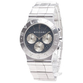 ブルガリ ディアゴノ スポーツ 腕時計 CH35S 自動巻き ブラック文字盤 ステンレススチール メンズ BVLGARI 【中古】